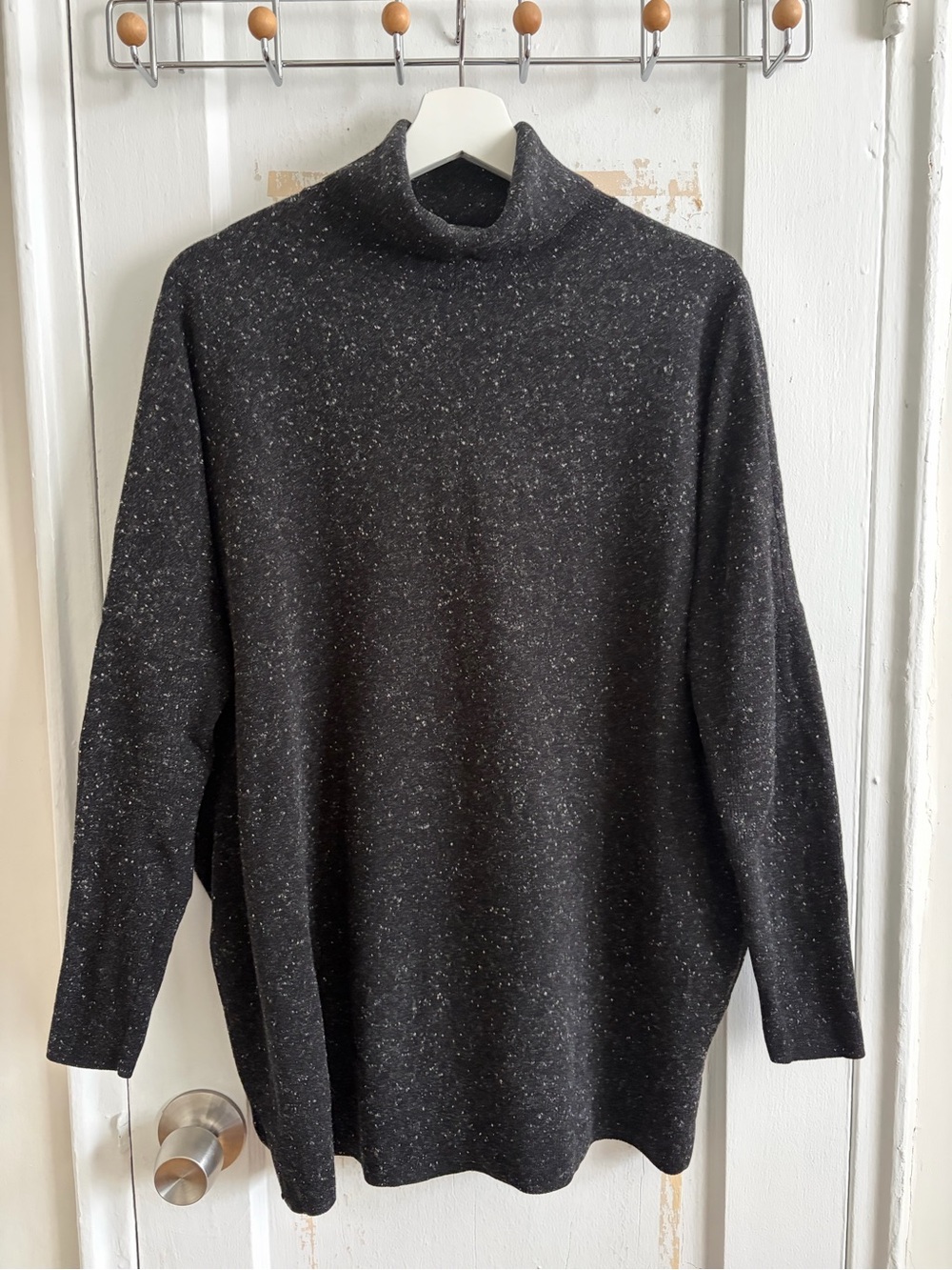 COS Charcoal Speckle Turtleneck Sweater
